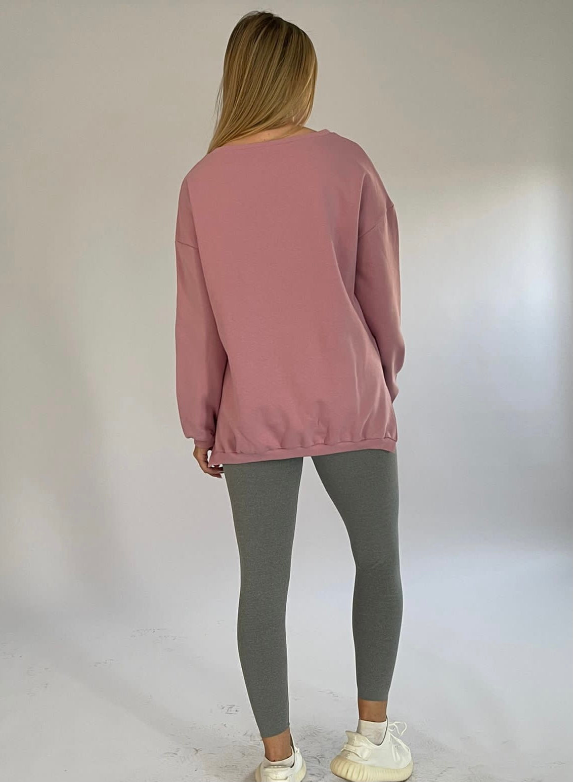 Old Pink Long oversized sweatshirt - 22SS2
