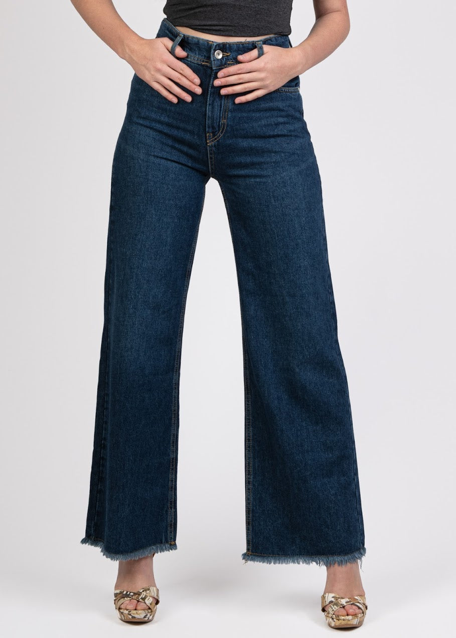 Wide Leg Cropped Jeans - 2176501