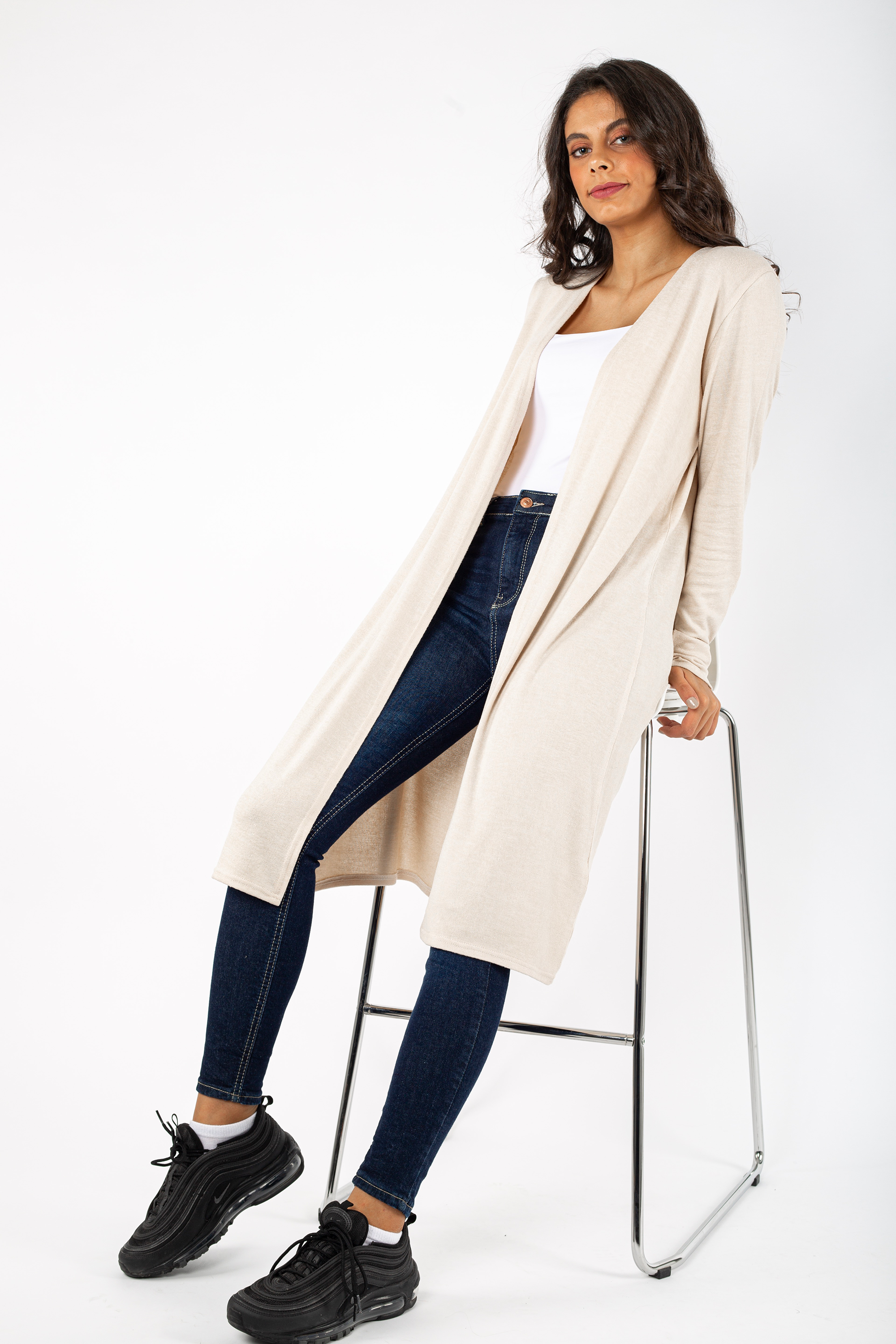 Basic Long Knitted Jacket - 140009