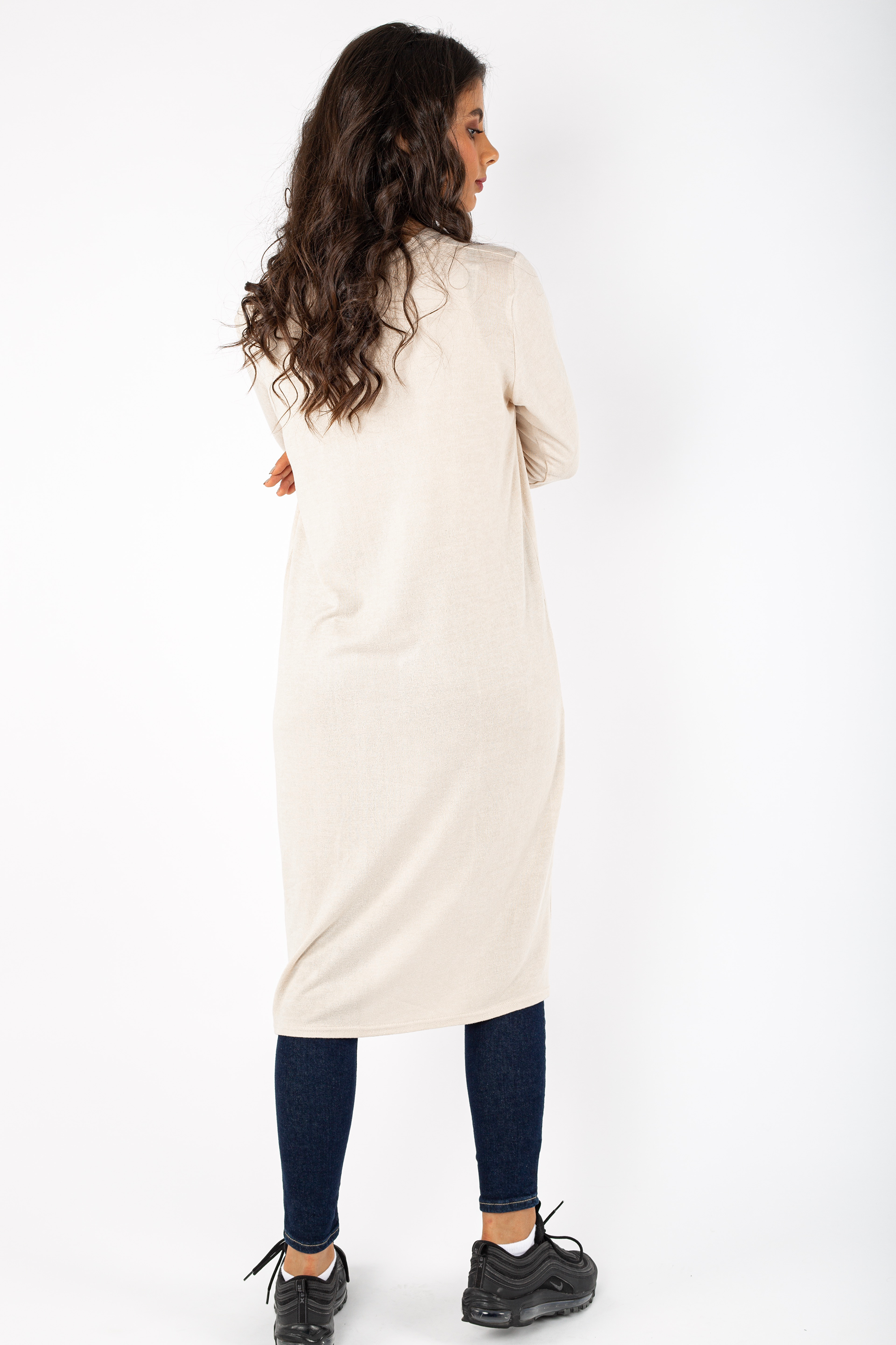 Basic Long Knitted Jacket - 140009