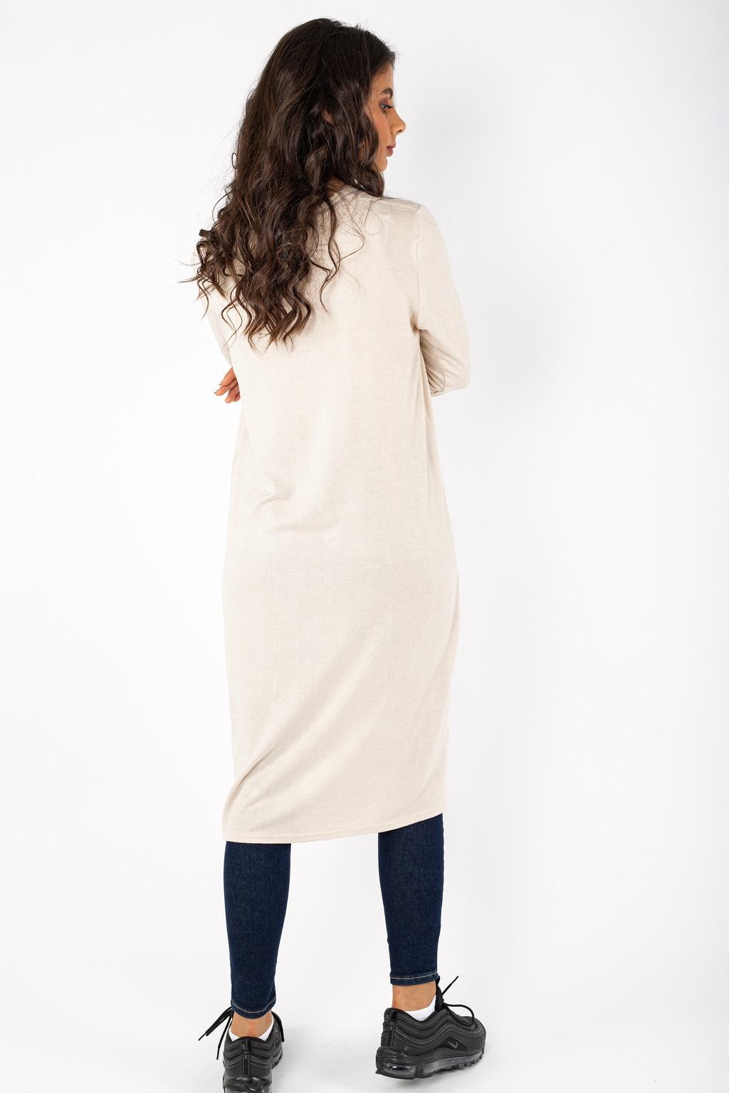 Basic Long Knitted Jacket - 140009