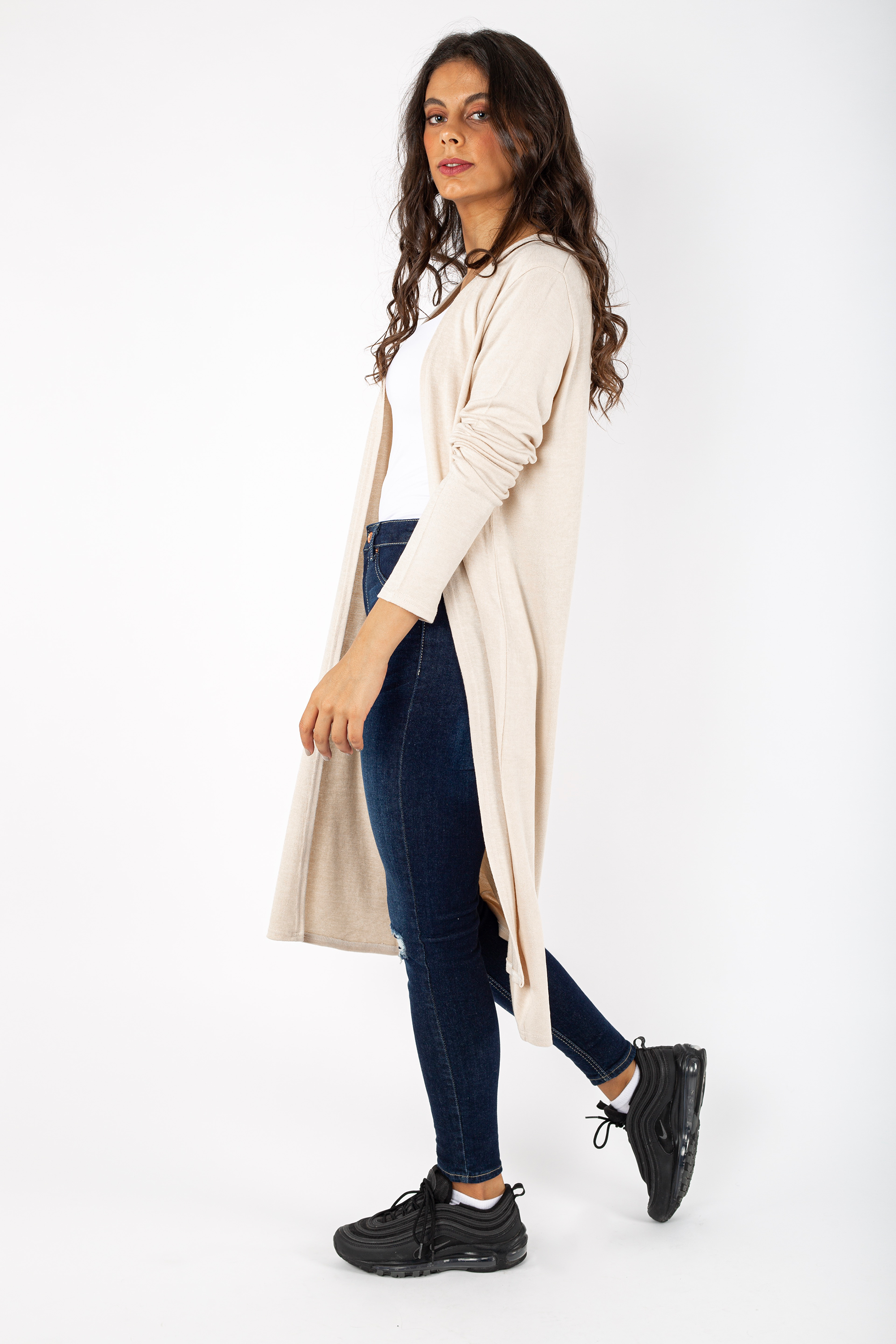 Basic Long Knitted Jacket - 140009