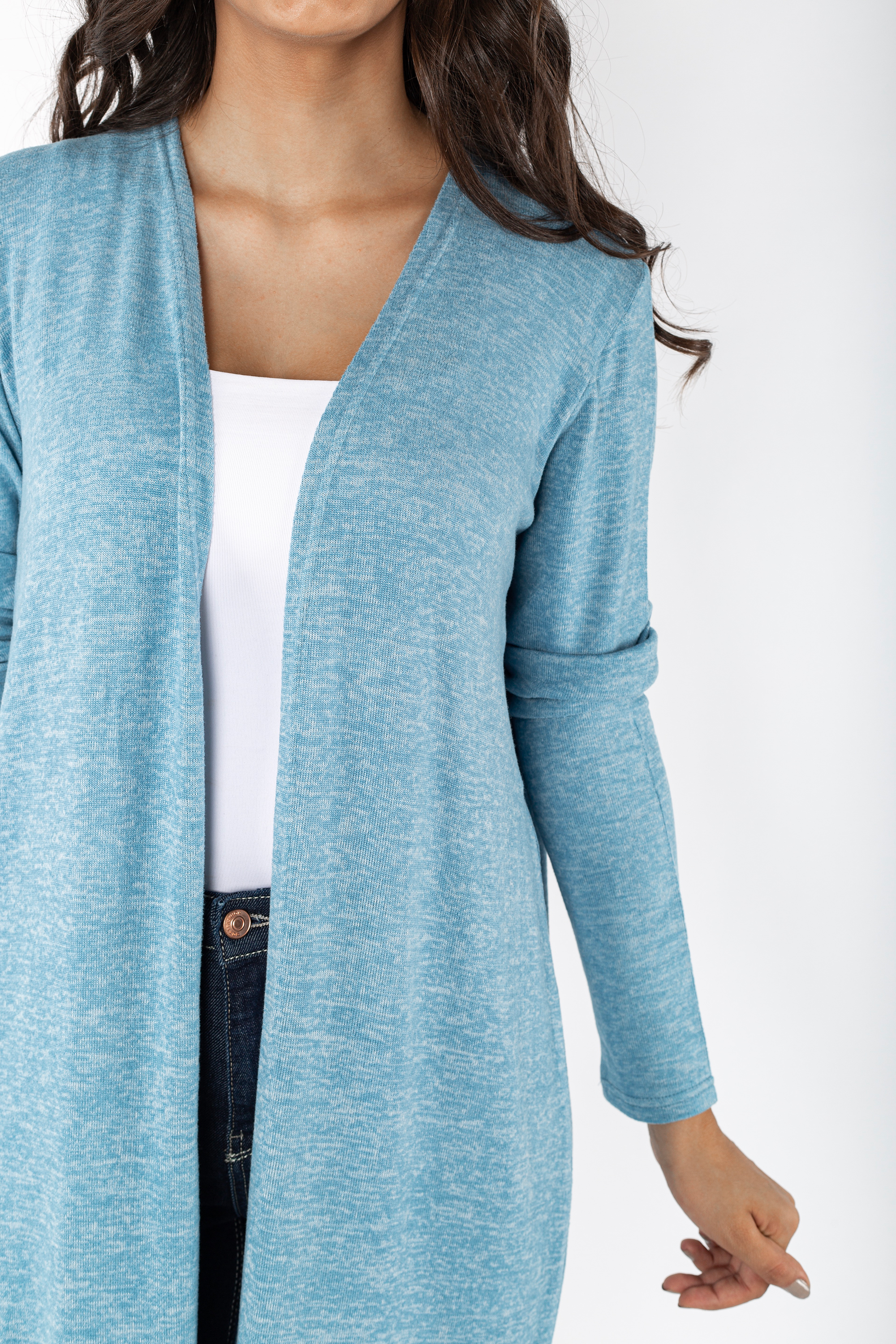 Basic Long Knitted Jacket - 140009