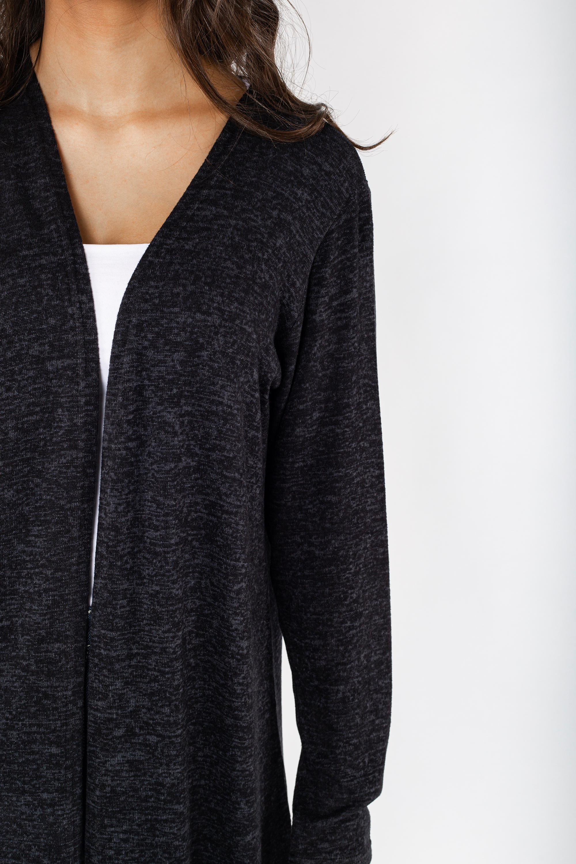 Basic Long Knitted Jacket - 140009