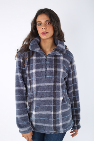 Sherpa Top with Zipper - 140017