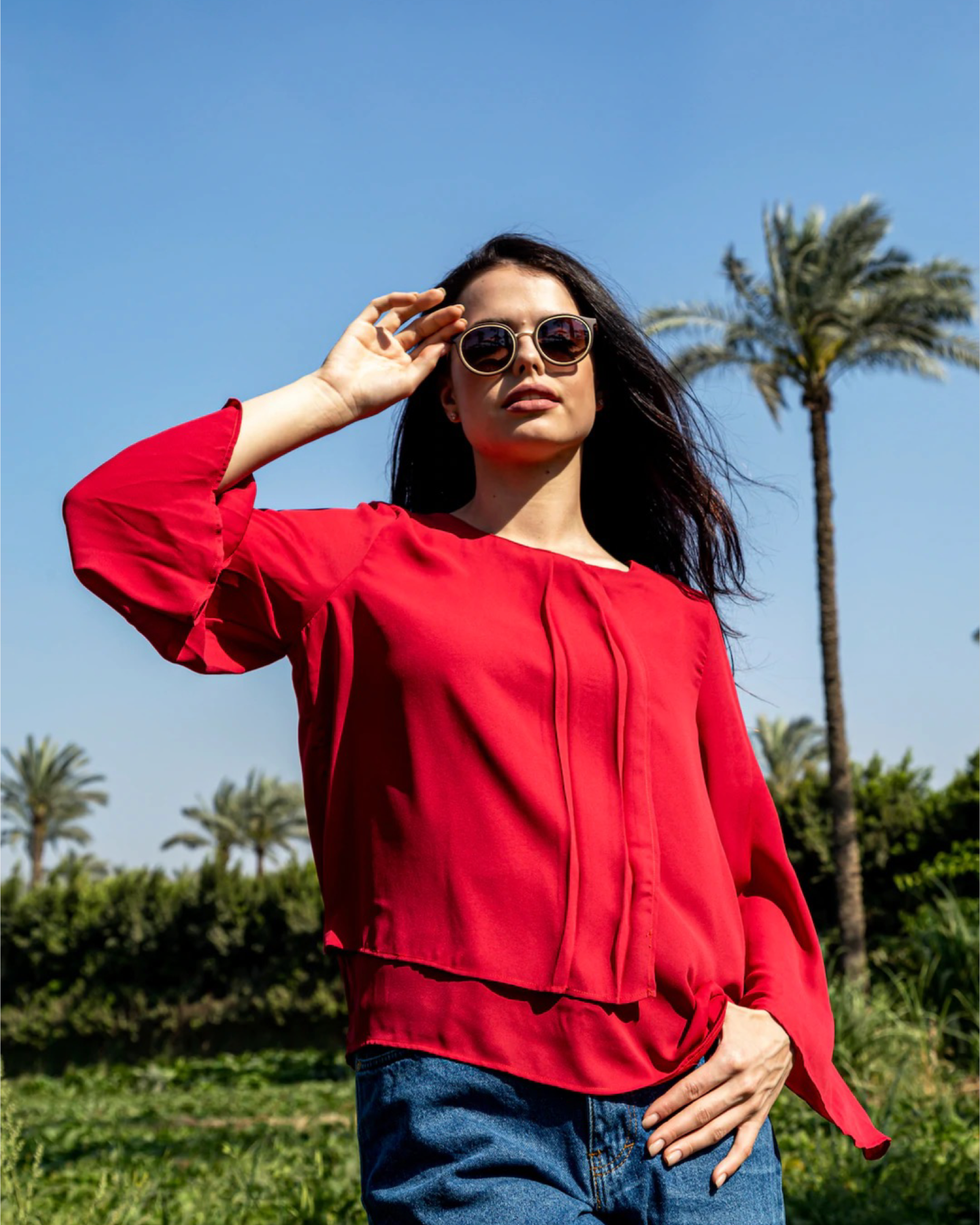 3/4  Sleeve Swing Top - 110126