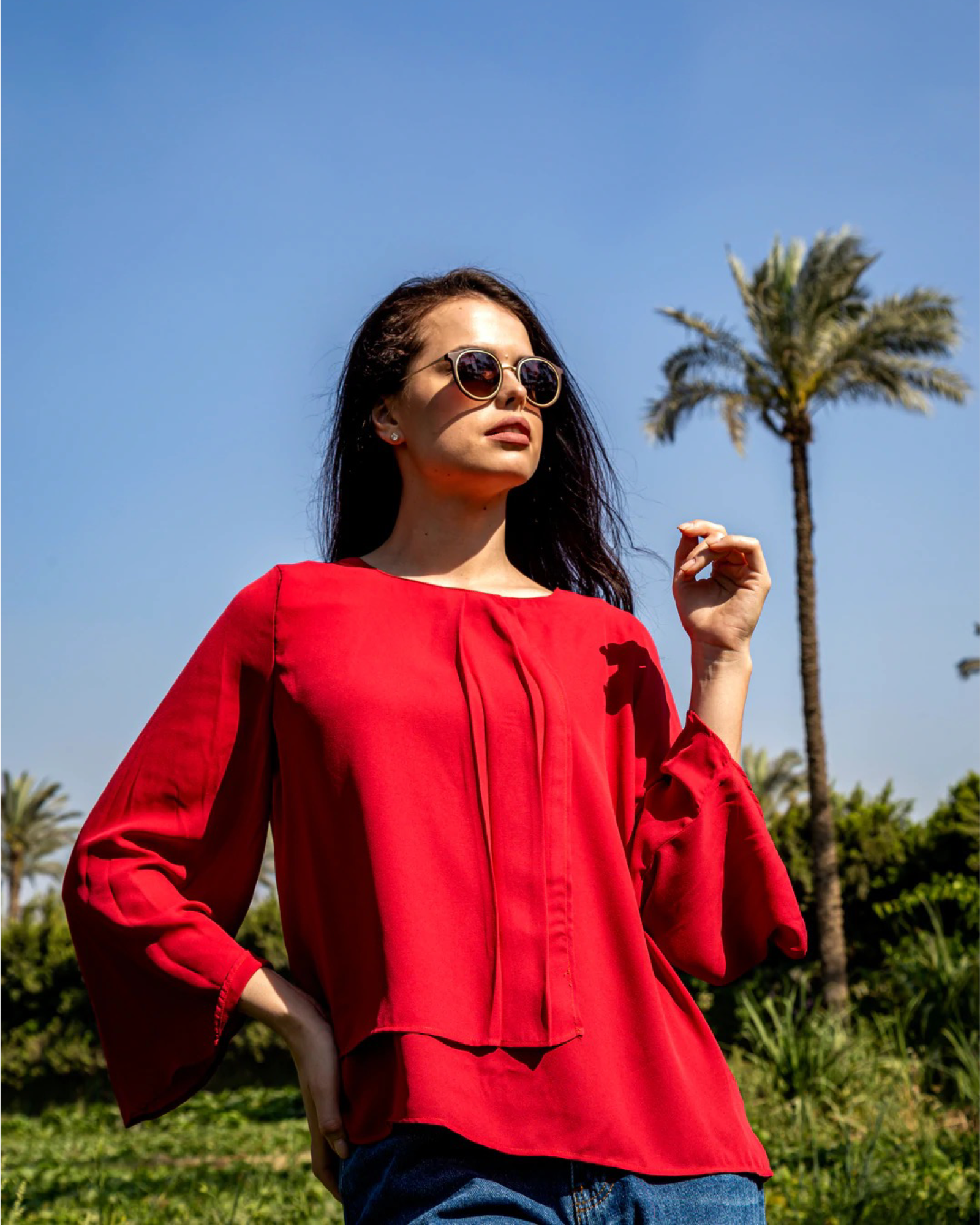 3/4  Sleeve Swing Top - 110126