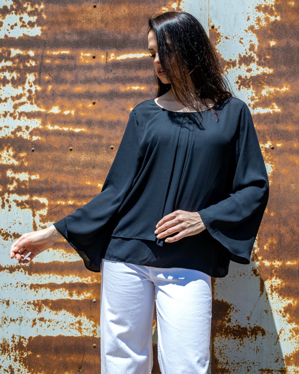 3/4  Sleeve Swing Top - 110126