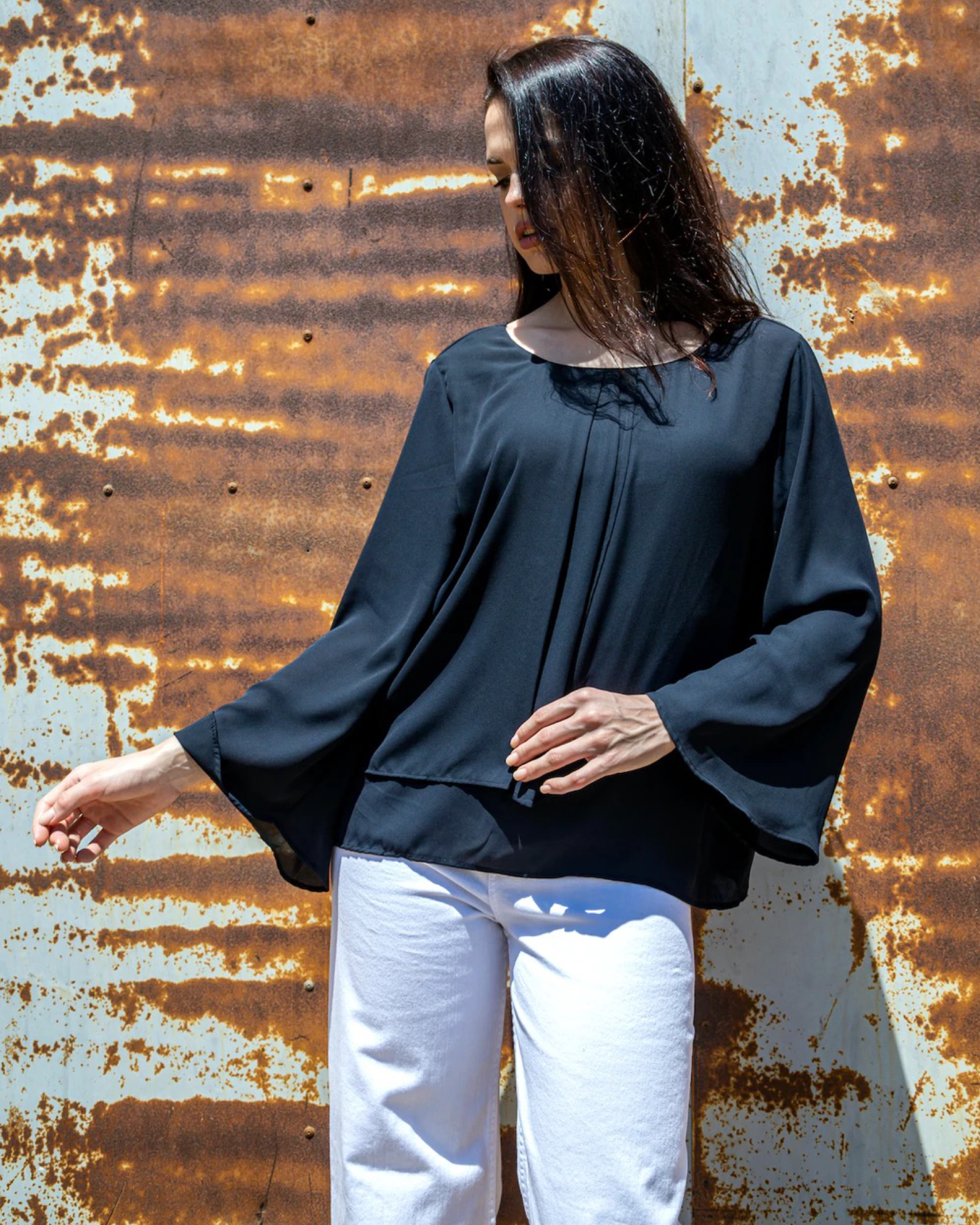 3/4  Sleeve Swing Top - 110126