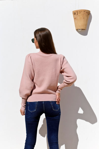 Puffy Sleeve Pullover- 130016