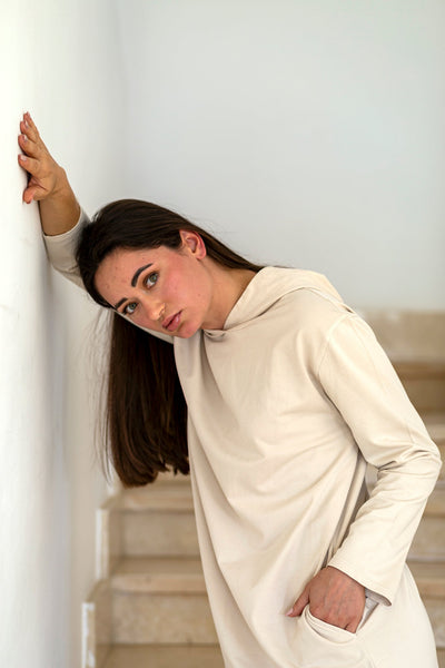 Long Hooded Sweatshirt - 253011