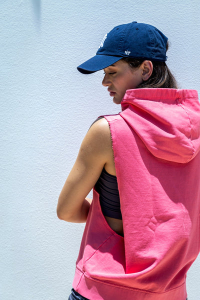 Sleeveless Hooded Sweatshirt - 253001