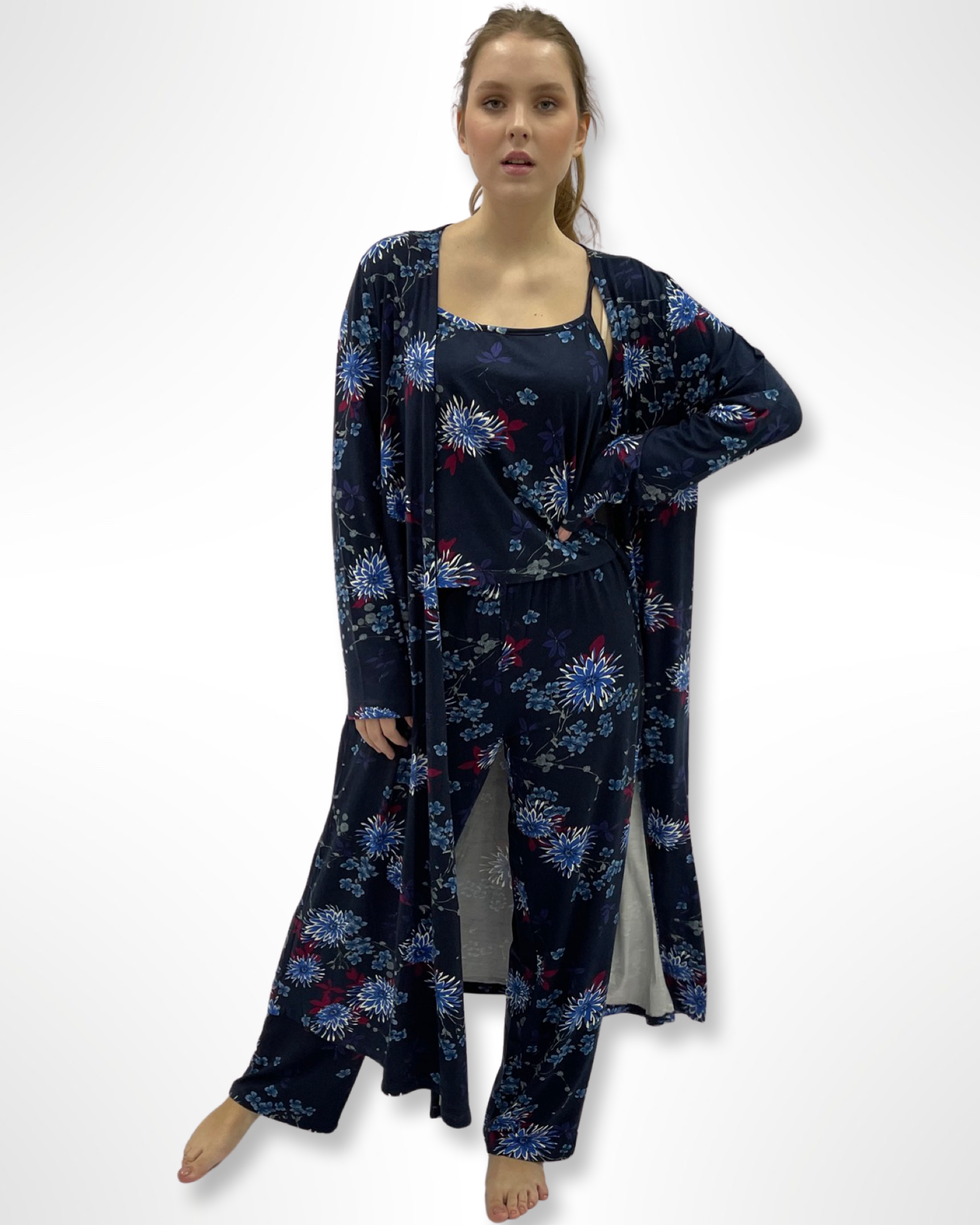Three Piece Pyjama Set -110221200007-B