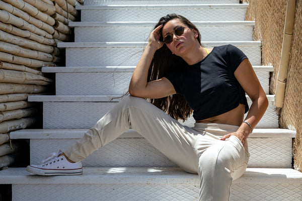 Drawstring Joggers with front pockets -252006