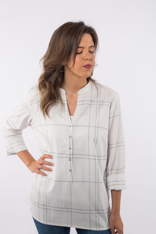 Checkered Blouse B1186