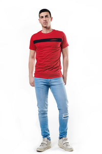 Chest Stripe T-Shirt-110304005