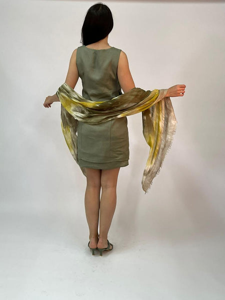Short Two Layer Linen Dress - SL2132