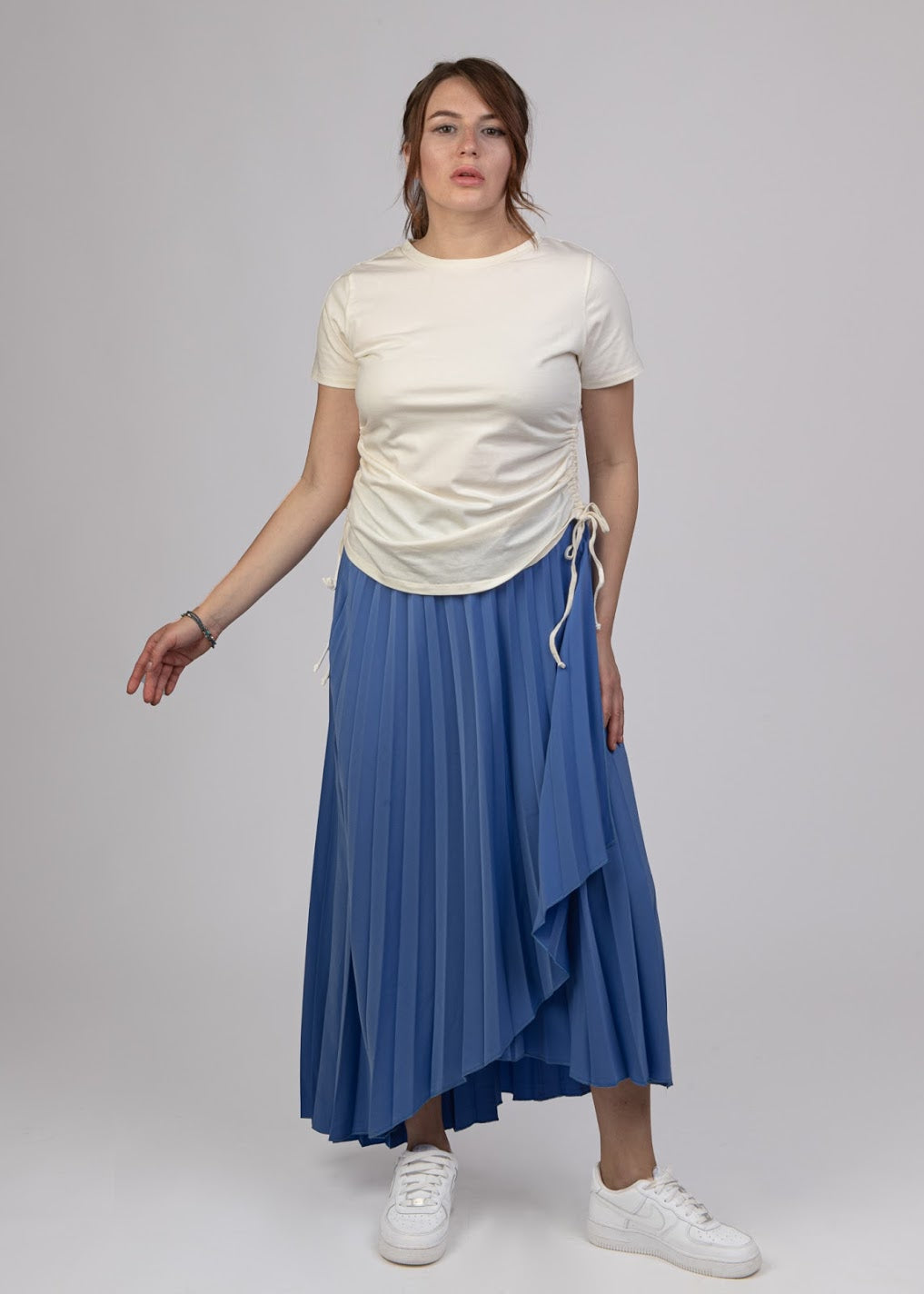 Plisse Crepe Skirt- SCS2151