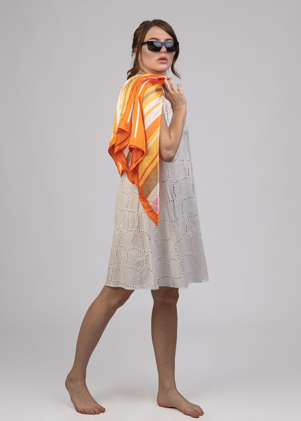 Embroidered Cotton Dress - SN2147