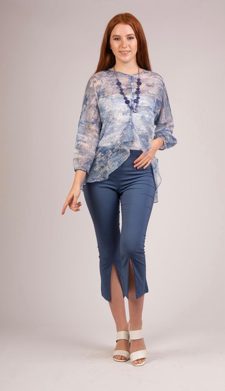 3/4 Sleeves Chiffon Blouse - S212