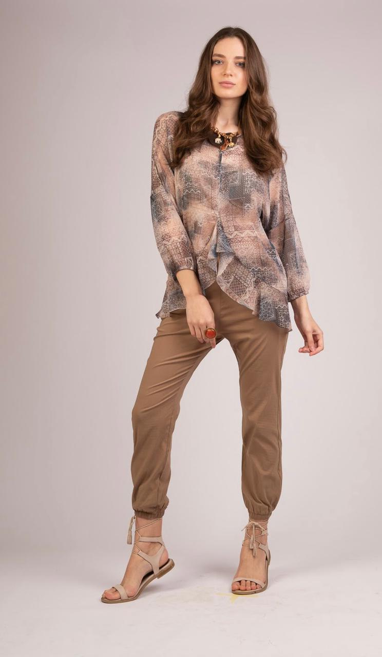 3/4 Sleeves Chiffon Blouse - S212