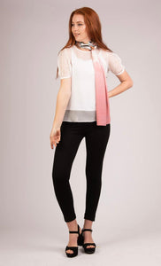 Short Sleeves Chiffon Blouse - S213