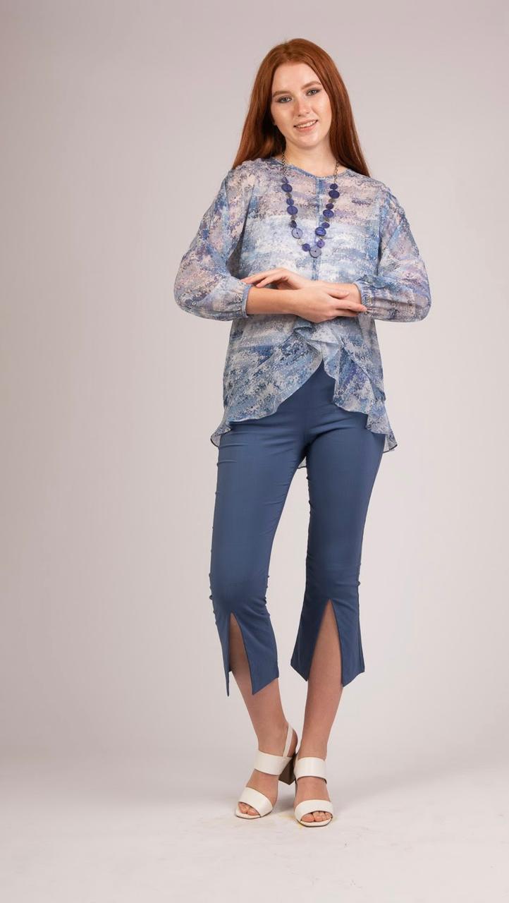 3/4 Sleeves Chiffon Blouse - S212