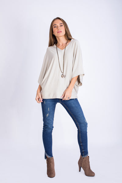 Free Style Brushed Viscose Milton Top - BTW9