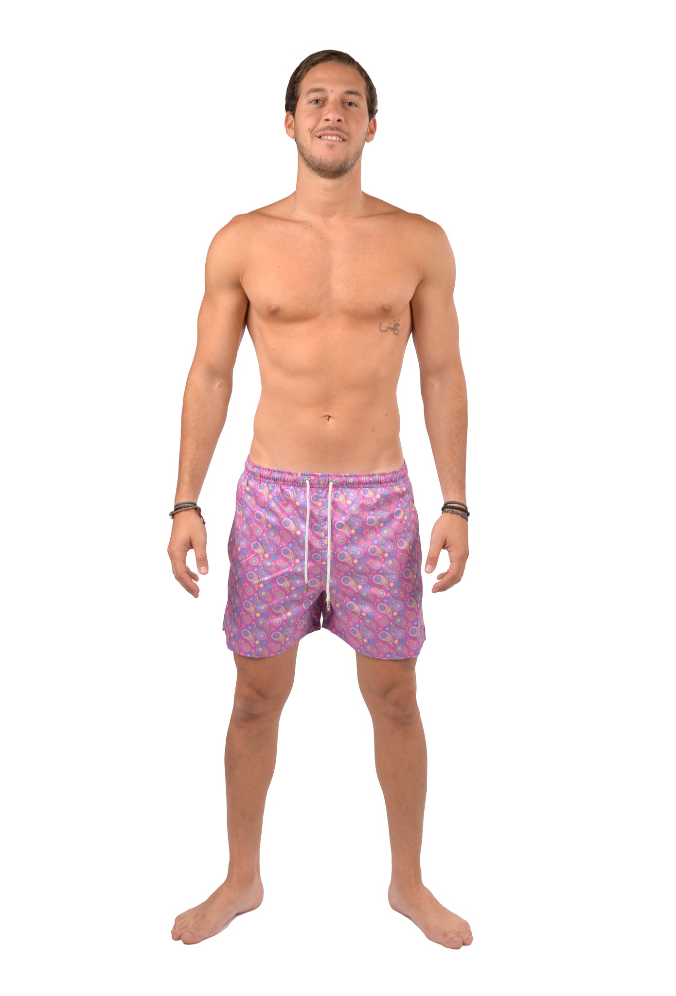 Men Swimwear Purple Teardrop -2722027