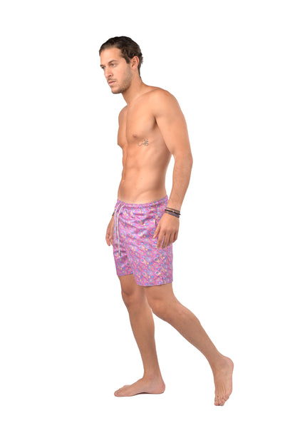 Men Swimwear Purple Teardrop -2722027