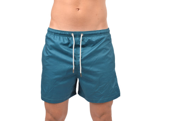 Men Swimwear Solid Blue -2722032