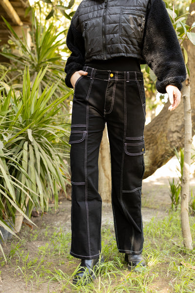 Cargo Contrast stitching pant -262007