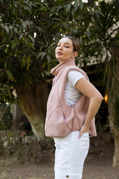 Berber nylon vest with snaps - 267009