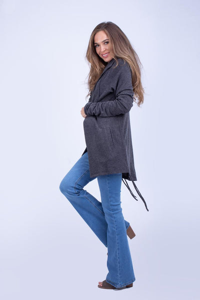 Knitted Jacket with Hood -140028