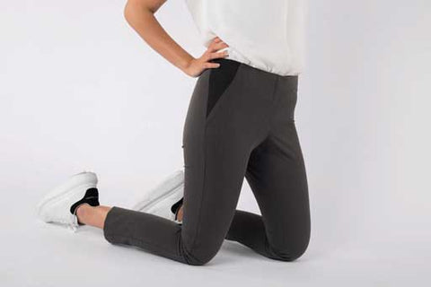 Cropped Elastic Pants - A1201
