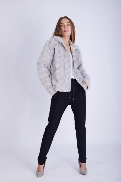 Fancy Fur Jacket with Snaps- 150009