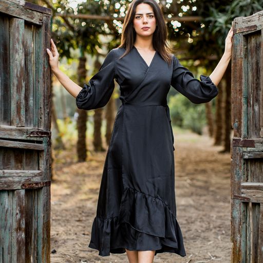 Wrap dress with belt - 160022