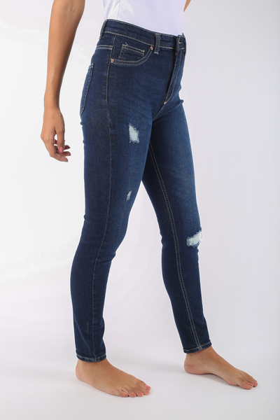 Dot Skinny Slit Jeans - 911730