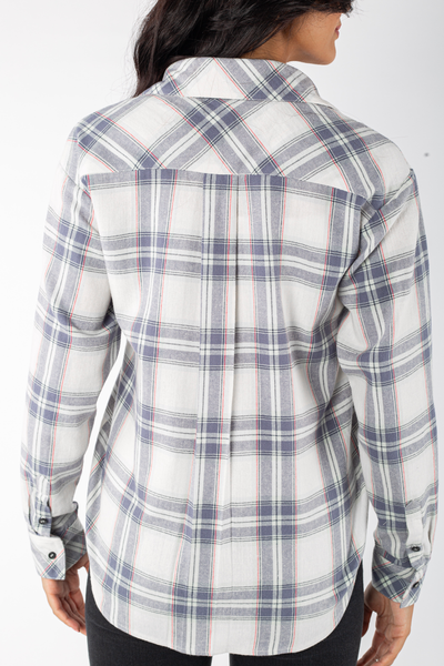 Cotton Flannel Loose Shirt - 110007